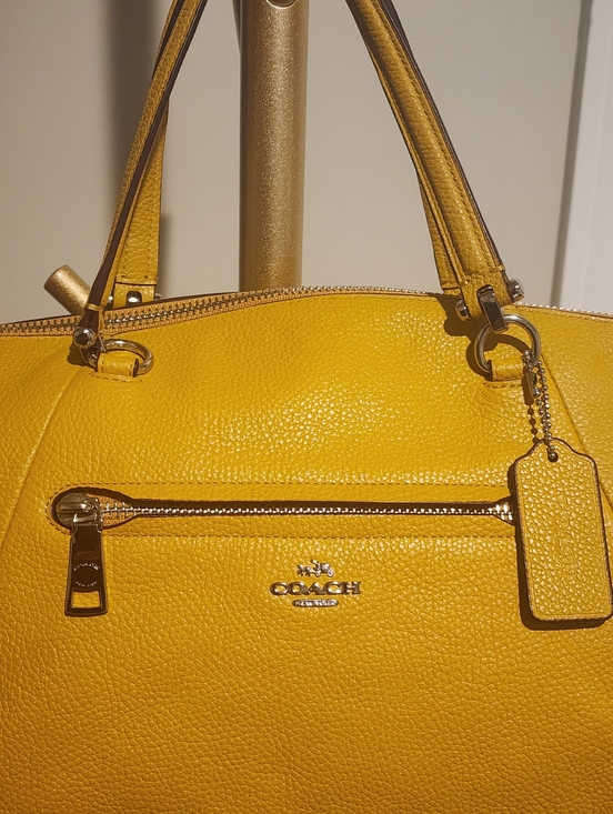 Coach Prairie Satchel - Mustard GUC - Picture 2 of 7